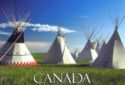 Tipis, the traditional homes of First Nations