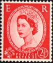 Queen Elizabeth II - 2½d Predecimal Wilding