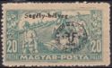 Overprint: 'Segély bélyeg' - normal paper