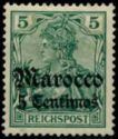 Germania with overprint