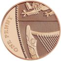 1 Penny (Royal Arms Shield Puzzle 1/6 - 5th Portrait - JC)