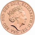 1 Penny (Royal Arms Shield Puzzle 1/6 - 5th Portrait - JC)