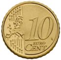 10 Euro Cent (Relief Map of Europe)