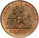 2 Centimes (narrow rim)