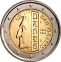 2 Euro (750 years since the birth of Dante Alighieri) 