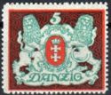 The coat of arms of Danzig with lions