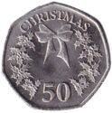 50 Pence (Christmas Wreath )