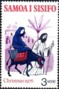 Mary and Joseph fleeing on a Donkey
