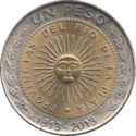 1 Peso (Bicentennary of the First National Coin - 1813~2013)