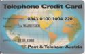 Telephone Credit Card - Post & Telekom Austria