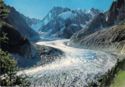 Chamonix Mont Blanc : The glacier of the Sea of Ice and the Great Jorasses