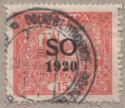 Hradcany at Prague - overprint S O 1920