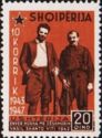 Enver Hoxha and Vasil Shanto