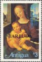 "Virgin and Child" (Lorenzo de Credi) - Overprinted