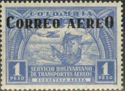 Columbus´s Ship and Plane Overprinted