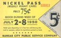 Weekly Pass July 1950