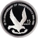 15 Maloti (15th Anniversary of Independence)