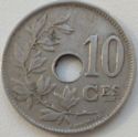 10 Centimes (French legend - w/o star) Single line below ES of CES