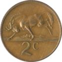 2 Cents (3rd President Nicolaas Diederichs - Engl. - Afrikaans)