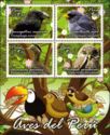 Birds of Peru 2014 souvenir sheet