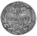 ¼ Kreuzer (Uniform Coinage)