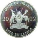 5,000 Shillings (The Big Five - Lion)