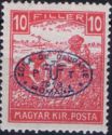 Blue overprint on Mi. HU186
