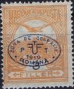Blue overprint on Mi. HU111