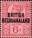 Great Britain stamps overprinted in black "BRITISH BECHUANAL