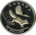 75 Dollars (Canadian Wildlife platinum series)
