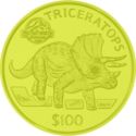 100 Dollars (Triceratops with logo)