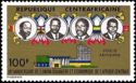 Presidents and Flags of Cameroun, CAR, Gabon and Congo
