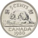 5 Cents (Smaller young bust)