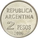 2 Pesos (Human Rights - Reeded edge)