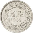 ½ Franc (Copper-Nickel 22 stars)
