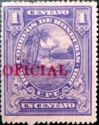 Honduran Scene overprinted