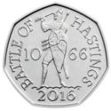 50 Pence (950th Anniv. of The Battle of Hastings)