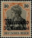 overprint on "Germania"