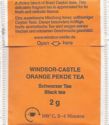 Orange Pekoe Tea, fs www, white stripe under flap