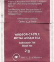 Royal Assam Tea, fs www, white stripe under flap
