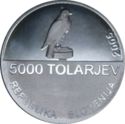 5,000 Tolarjev (100 years falcon association)