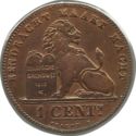 1 Centime (Flemish legend)