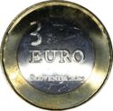 3 Euro (300th Ann. great Tolmin Peasant Uprising)
