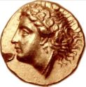 1 Stater (Female head left, wearing ivy wreath)