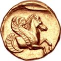 1 Stater (Female head left, wearing ivy wreath)