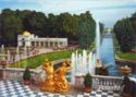 St. Petersburg. Peterhof. Pool of Great Cascade. Alley of Fountains