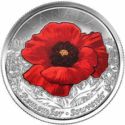 25 Cents (Remembrance Poppy, Coloured)