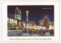 Linz an der Donau. Main Square with Trinity Column and Old Cathedral. Christmas