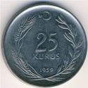 25 Kuruş (smooth ground below "Libertine")