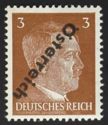 Overprint German stamp Hitler